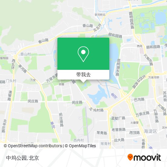 中坞公园地图