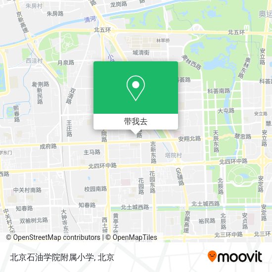 北京石油学院附属小学地图