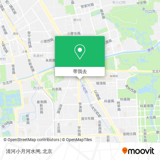 清河小月河水闸地图