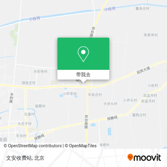文安收费站地图
