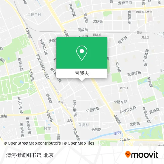 清河街道图书馆地图