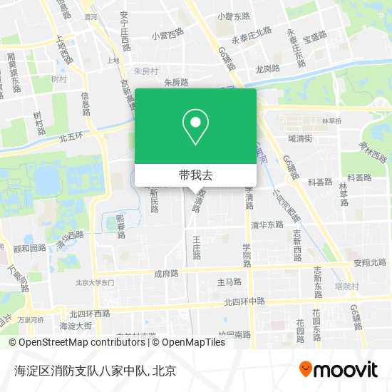 海淀区消防支队八家中队地图