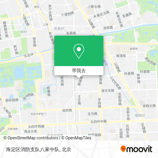 海淀区消防支队八家中队地图