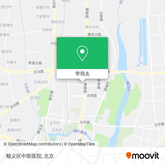 顺义区中医医院地图