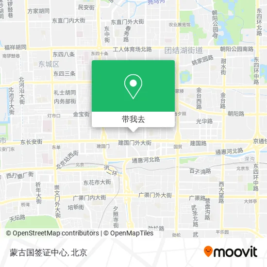蒙古国签证中心地图