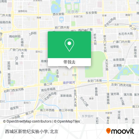 西城区新世纪实验小学地图