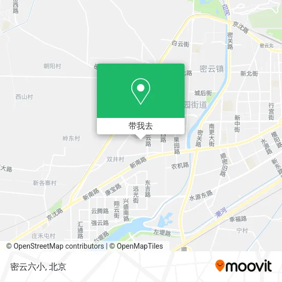 密云六小地图