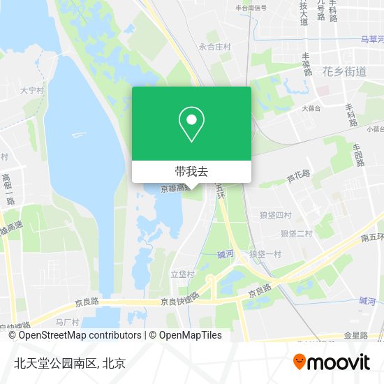 北天堂公园南区地图