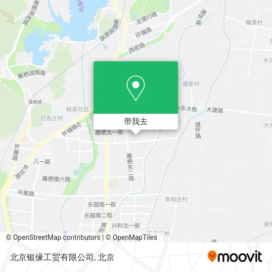 北京银缘工贸有限公司地图