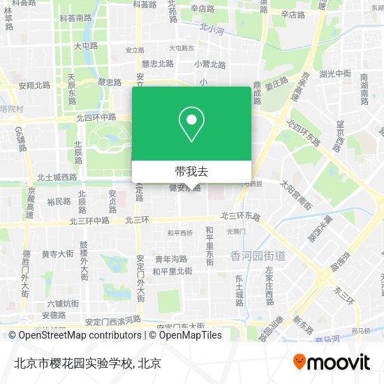 北京市樱花园实验学校地图