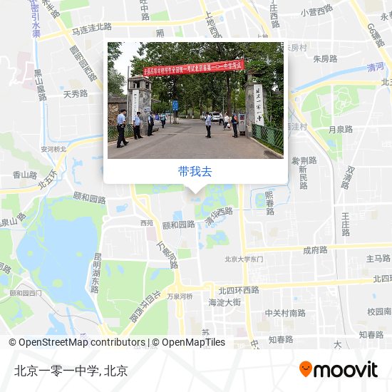 北京一零一中学地图