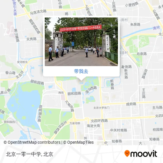 北京一零一中学地图