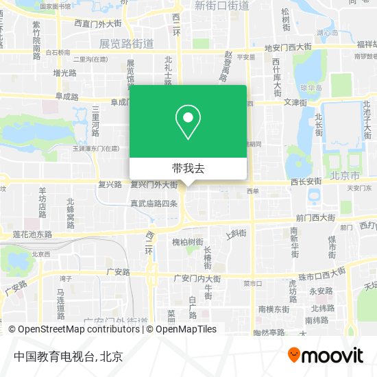 中国教育电视台地图