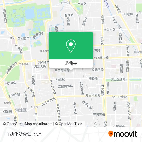 自动化所食堂地图