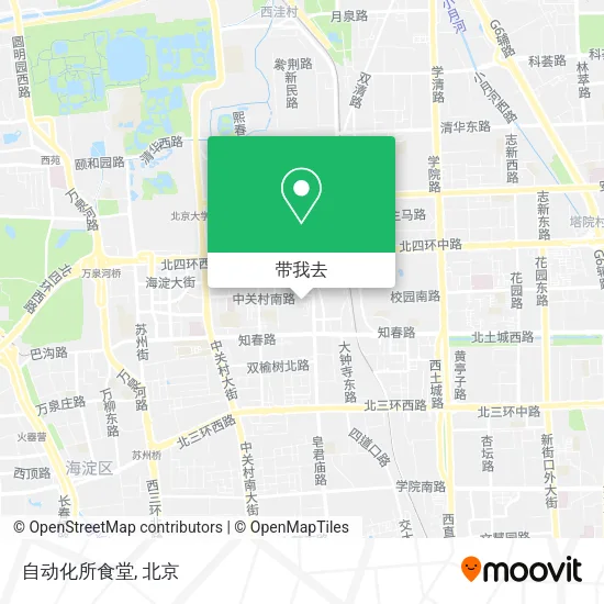 自动化所食堂地图