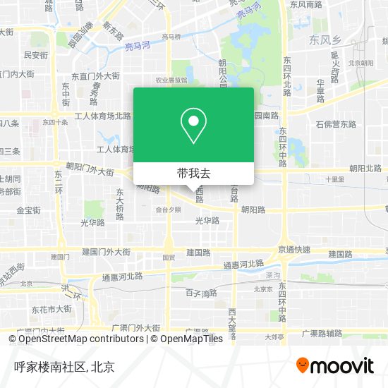 呼家楼南社区地图