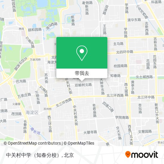 中关村中学（知春分校）地图