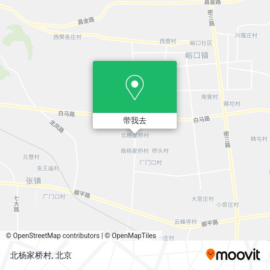 北杨家桥村地图