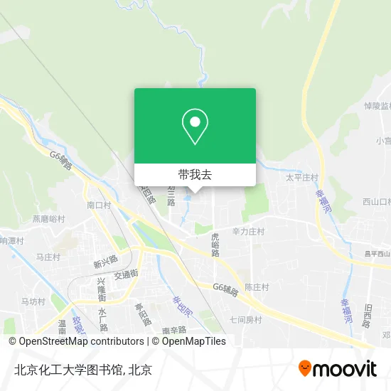 北京化工大学图书馆地图