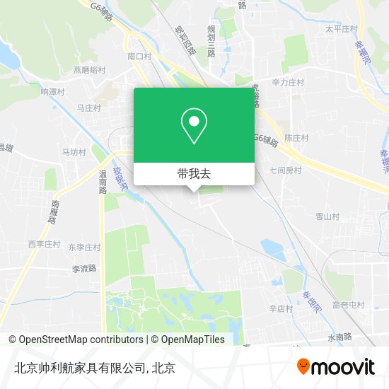 北京帅利航家具有限公司地图