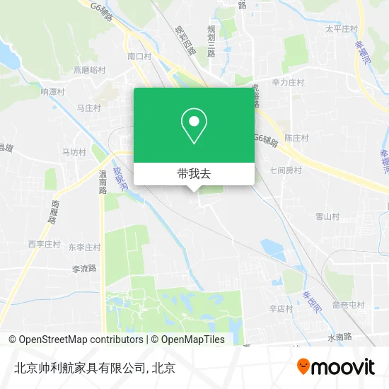 北京帅利航家具有限公司地图