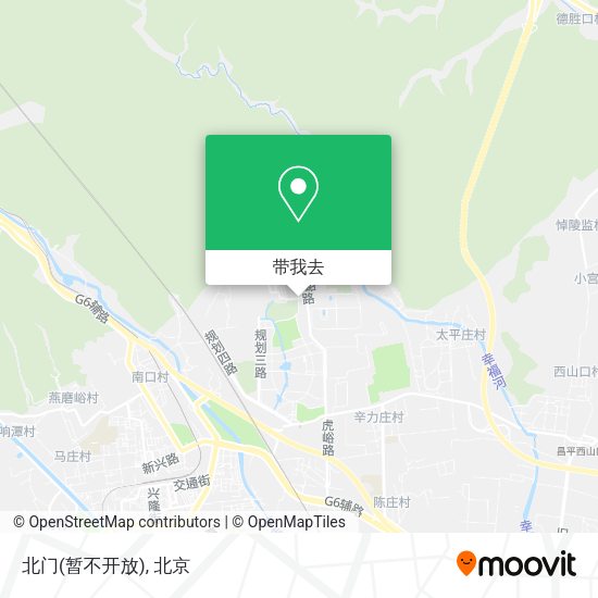 北门(暂不开放)地图