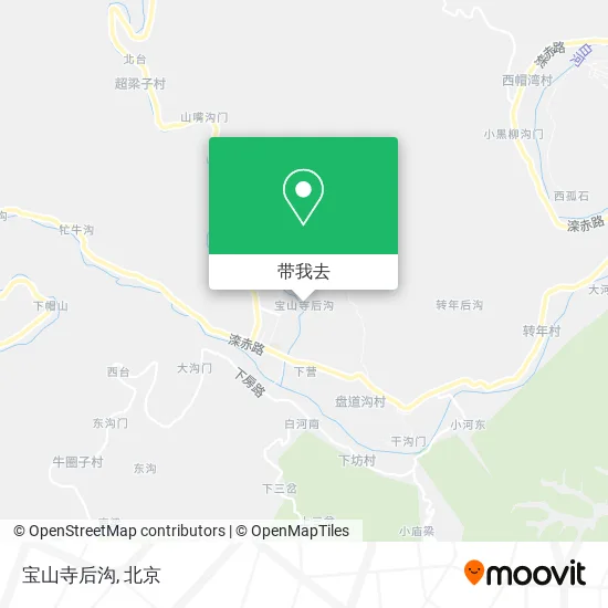 宝山寺后沟地图