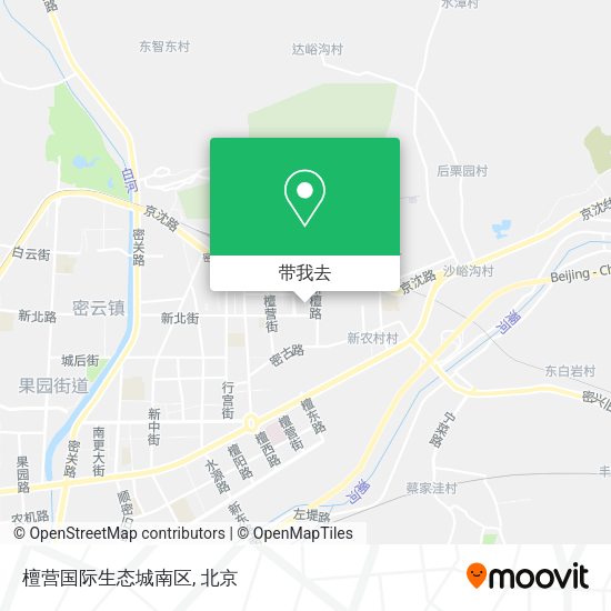 檀营国际生态城南区地图