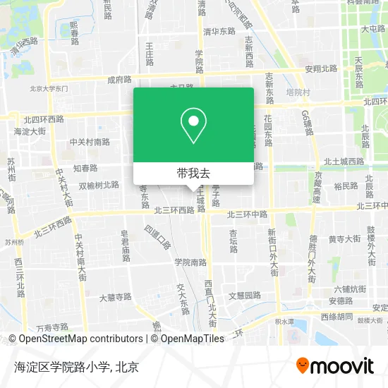 海淀区学院路小学地图