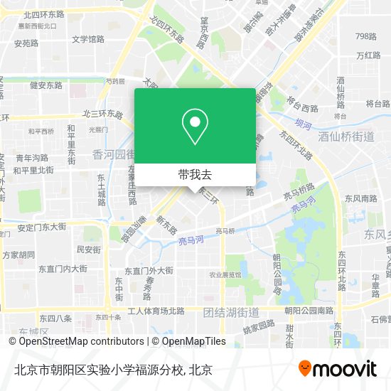 北京市朝阳区实验小学福源分校地图