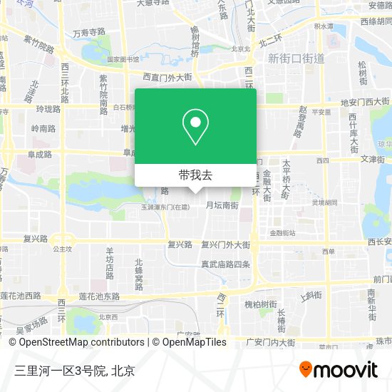 三里河一区3号院地图