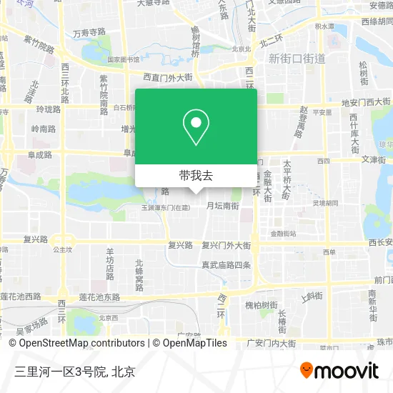 三里河一区3号院地图