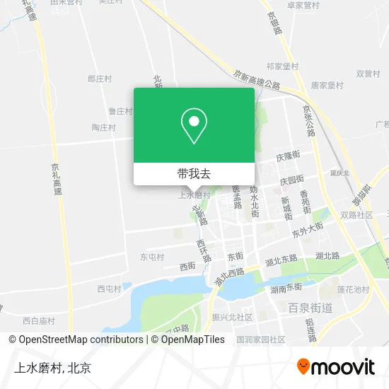 上水磨村地图