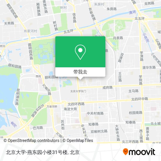 北京大学-燕东园小楼31号楼地图