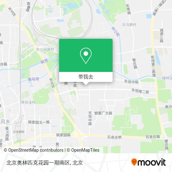 北京奥林匹克花园一期南区地图