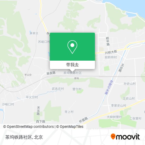 茶坞铁路社区地图