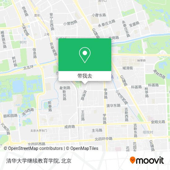 清华大学继续教育学院地图
