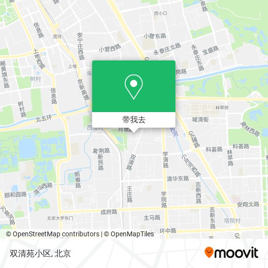双清苑小区地图