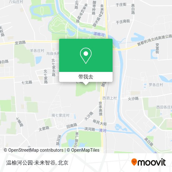 温榆河公园·未来智谷地图