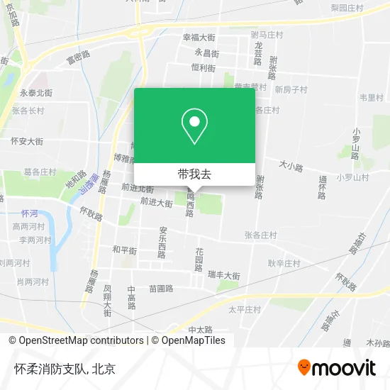 怀柔消防支队地图