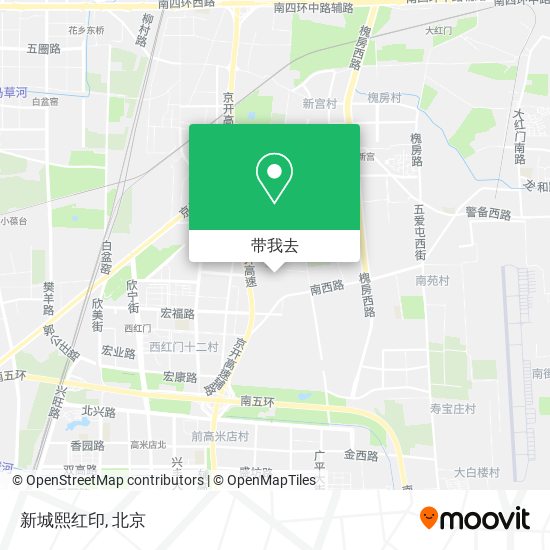 新城熙红印地图