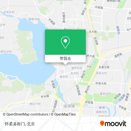 怀柔县衙门地图