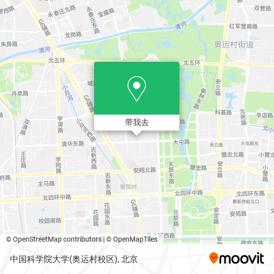 中国科学院大学(奥运村校区)地图