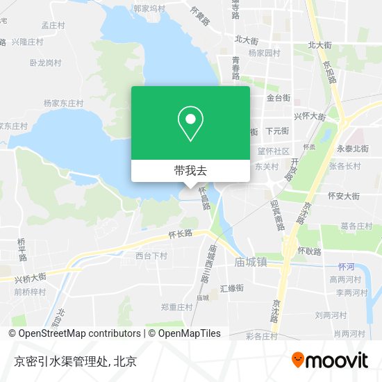京密引水渠管理处地图