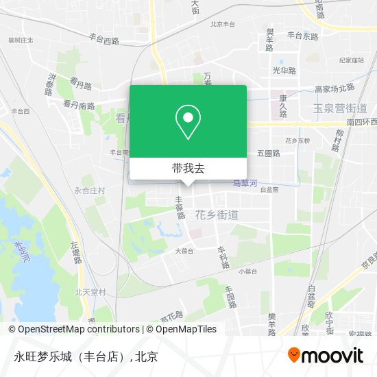 永旺梦乐城（丰台店）地图
