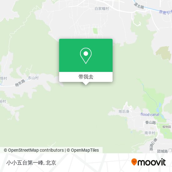 小小五台第一峰地图