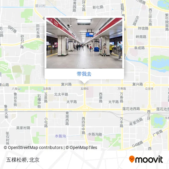五棵松桥地图