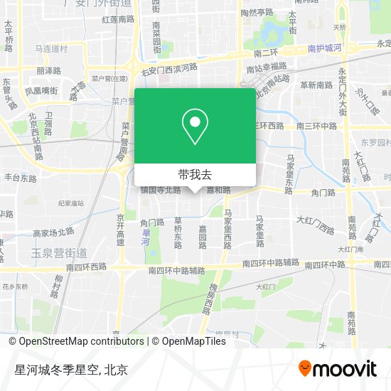 星河城冬季星空地图