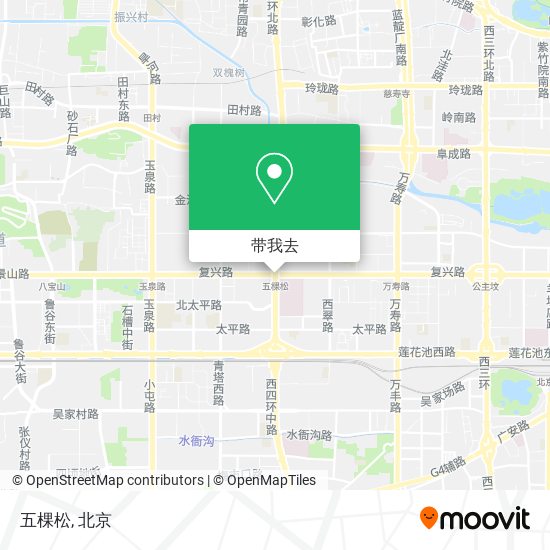 五棵松地图