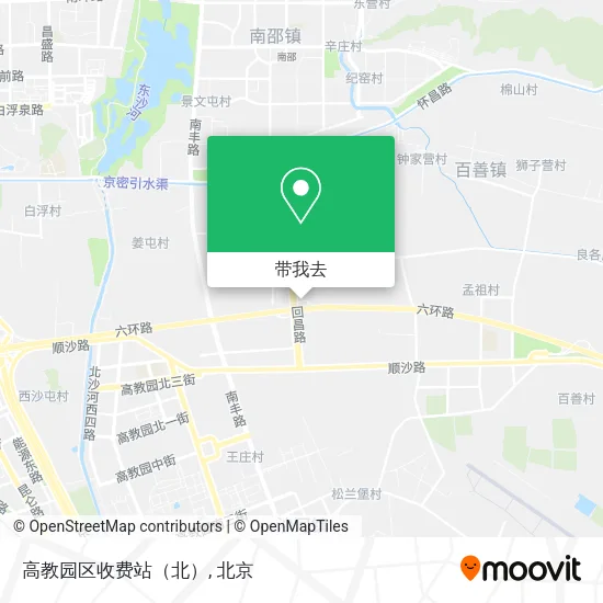 高教园区收费站（北）地图